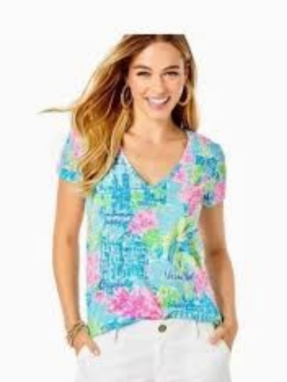 Women’s Lilly Pulitzer - Lilly Loves DC Etta Top XL EUC